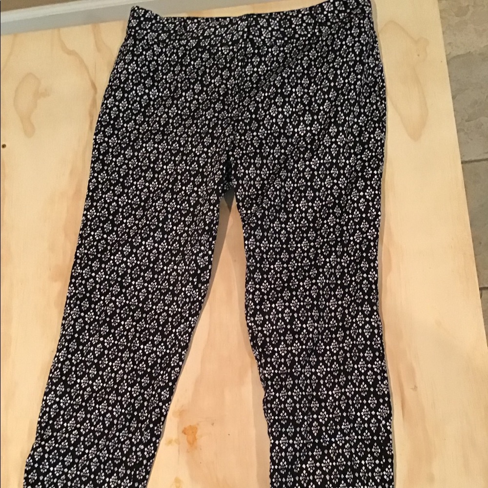 Black and white pants
